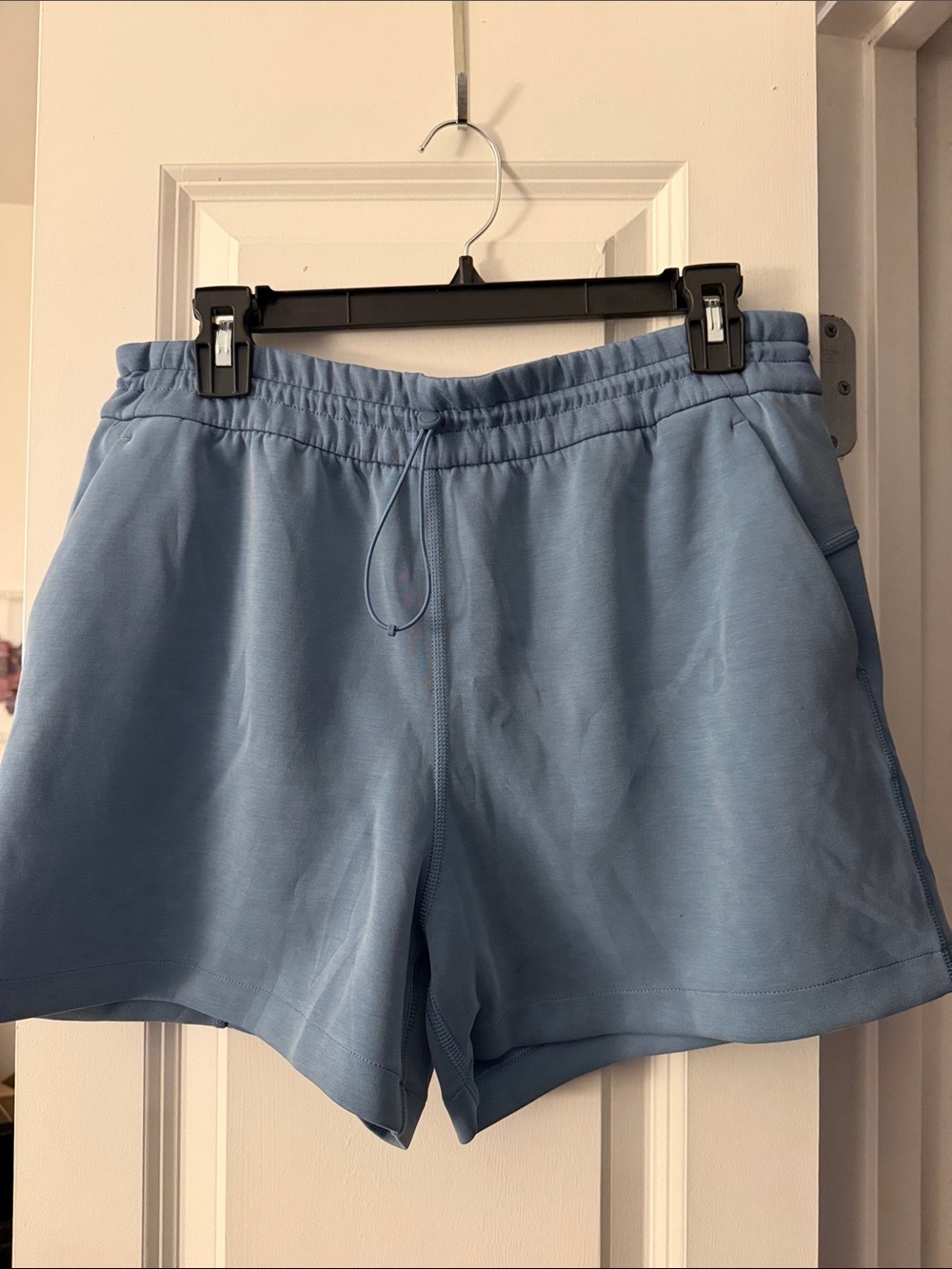 lululemon athletica Softstreme High Rise Short 4”  Light Blue Athletic Shorts
